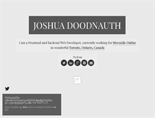 Tablet Screenshot of joshua.doodnauth.com